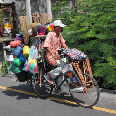 Tout ce que l'on peut transporter sur un deux roues ...