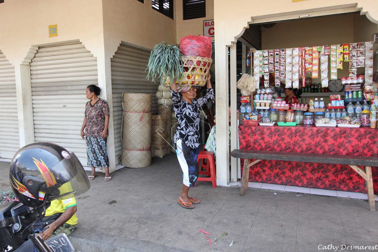 Les halles de Klungklung (Semarapura) ancienne capitale de Bali