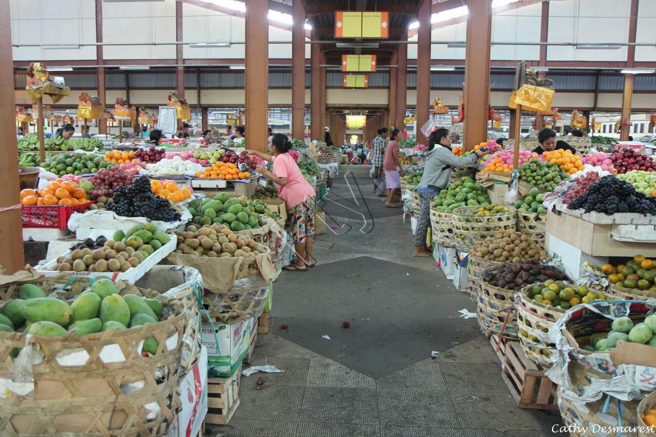 Les halles de Klungklung (Semarapura) ancienne capitale de Bali