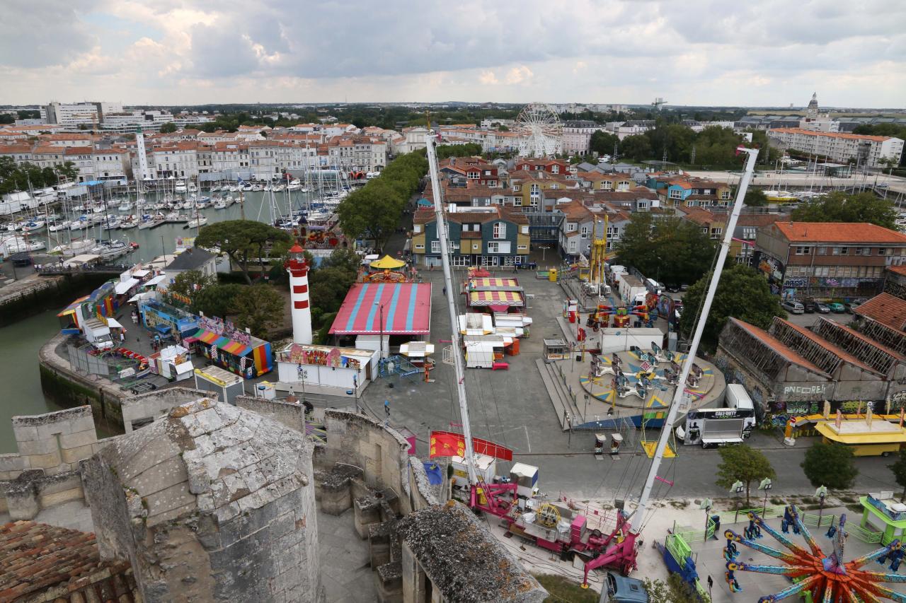 Vue du haut de la tour Saint-Nicolas à 37 m de hauteur