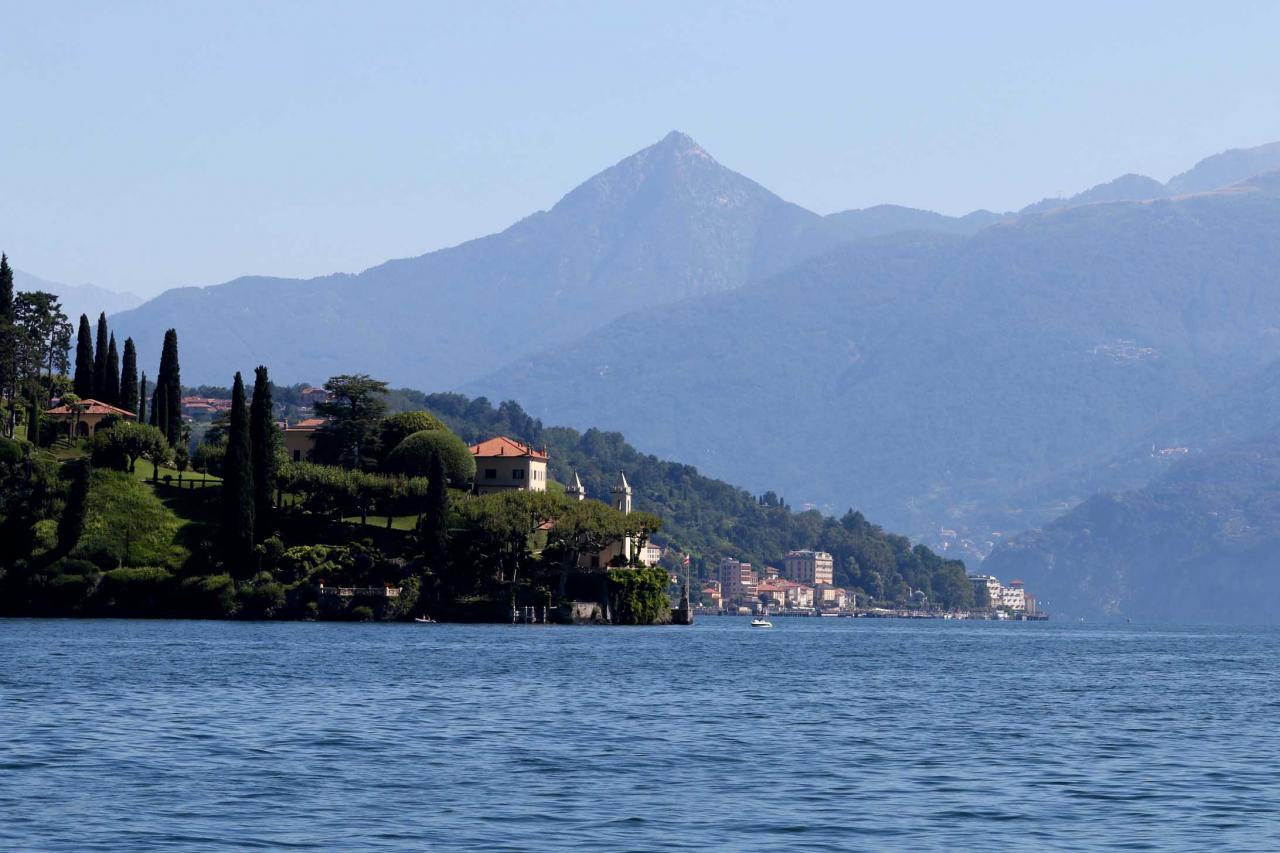 le promontoire de Lavedo où se trouve la villa Balbianello