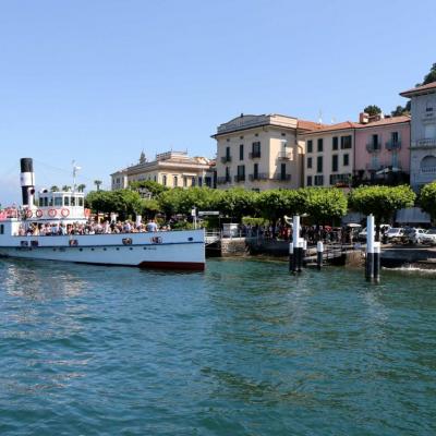 Le Milano, bateau à vapeur, à quai à Bellagio