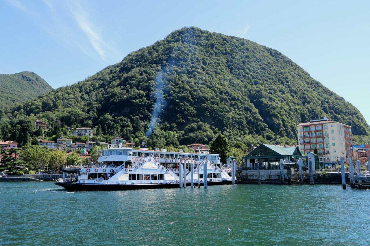 Laveno, tout le monde descend (de la rive Ouest à la rive Est)