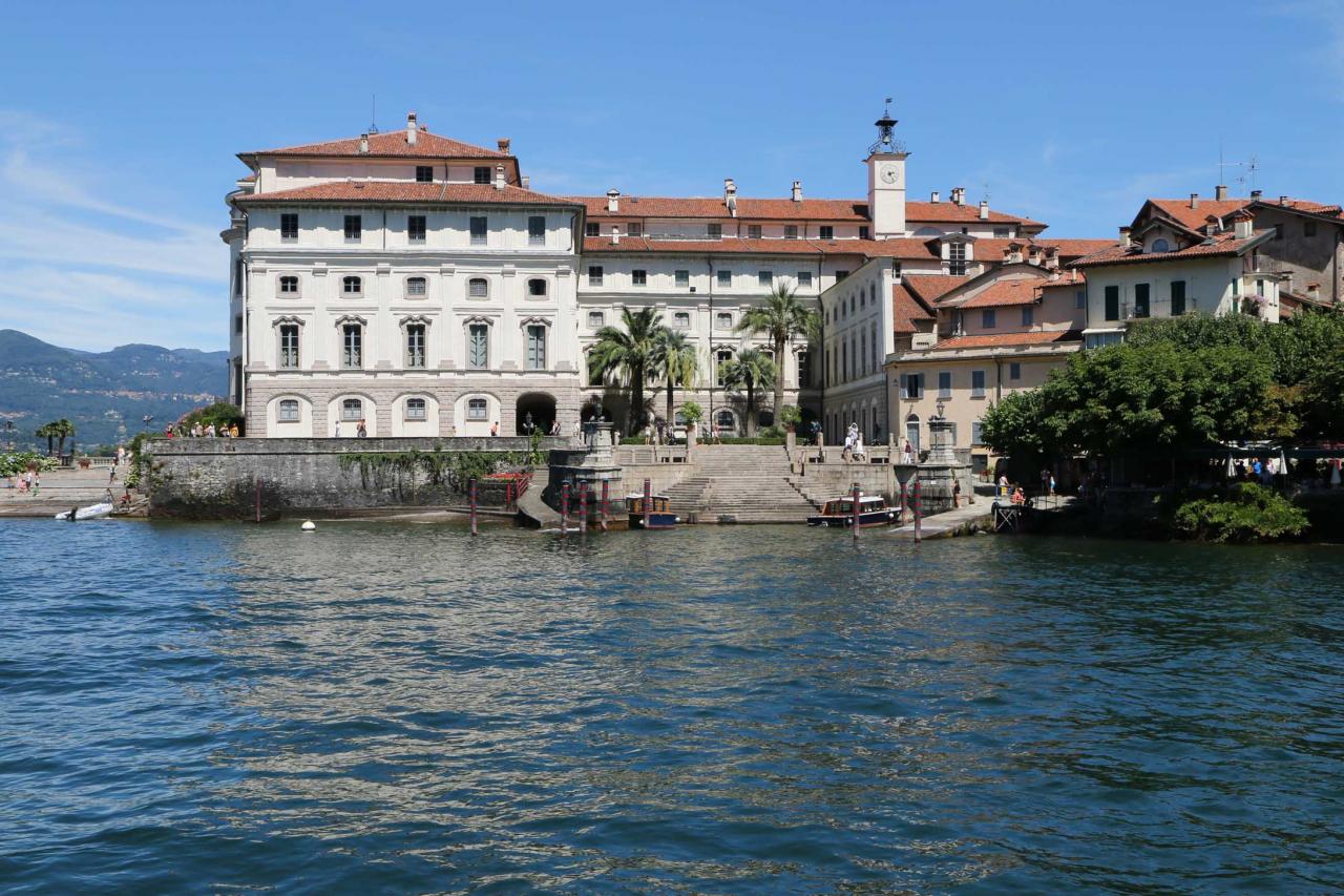 Le palais d'Isola Bella aux couleurs du soir, je préfère !