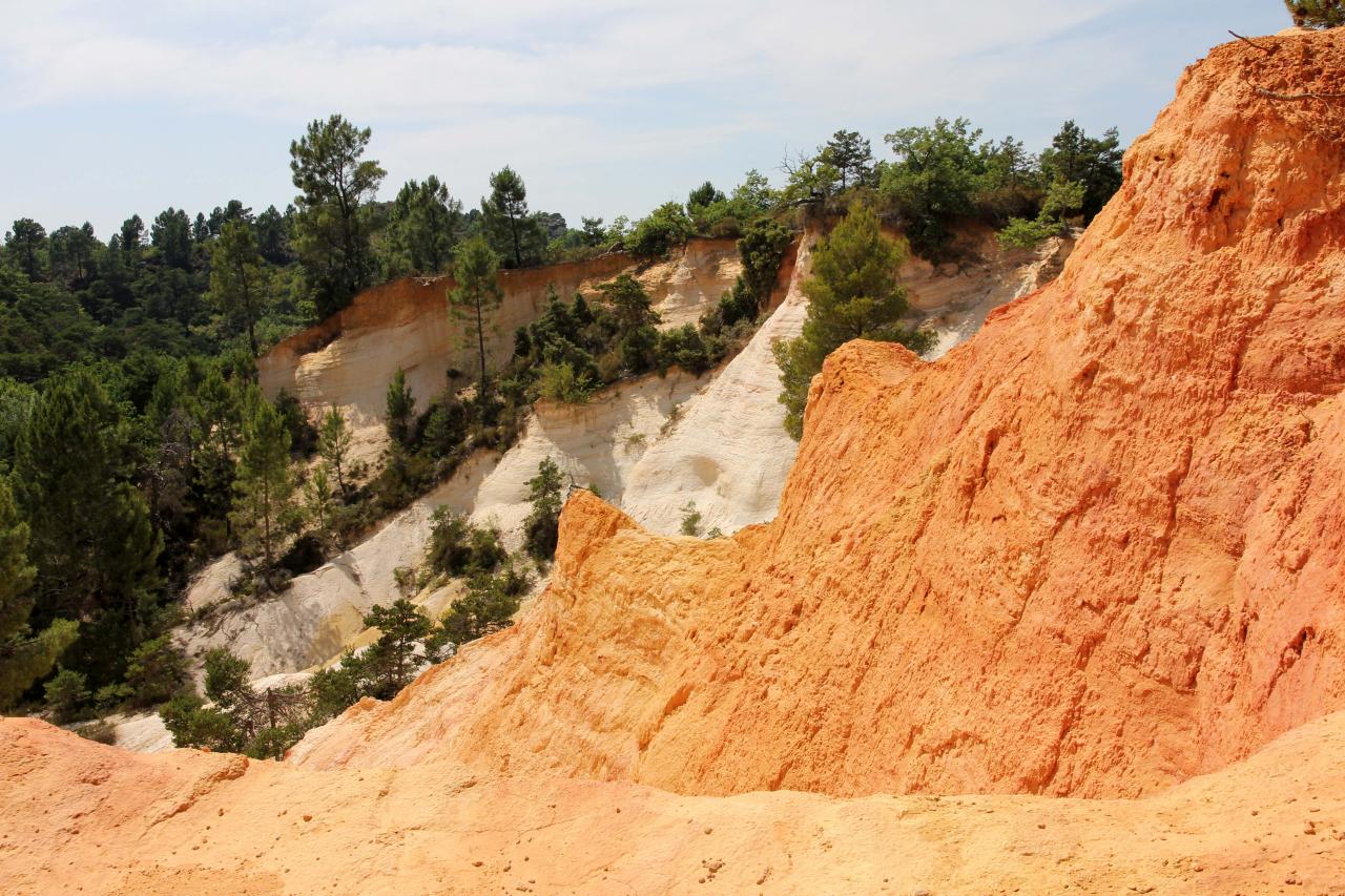 Le Colorado Provençal à Rustrel dans le Vaucluse