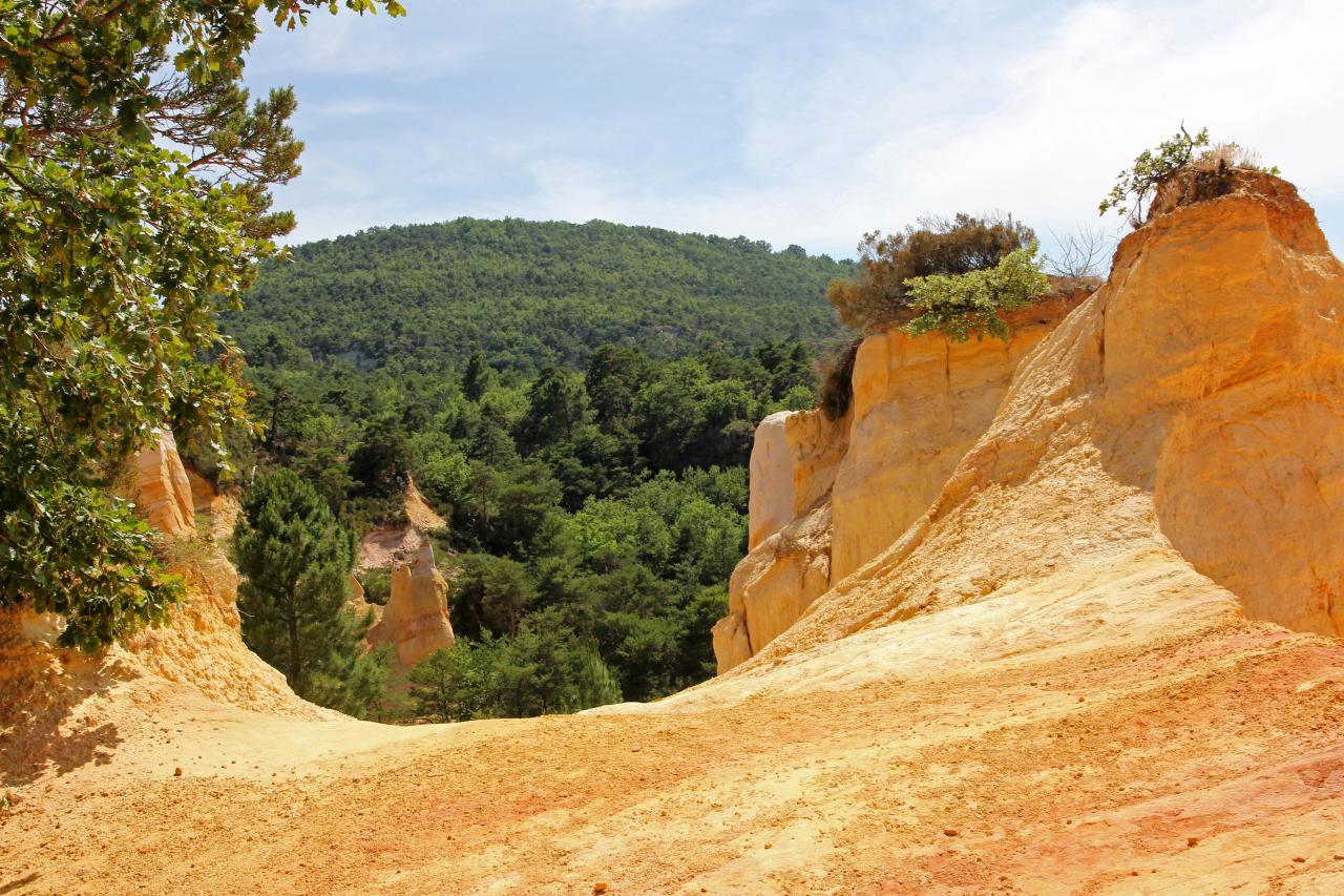 Le Colorado Provençal à Rustrel dans le Vaucluse