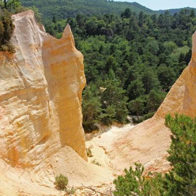 Le Colorado Provençal à Rustrel dans le Vaucluse