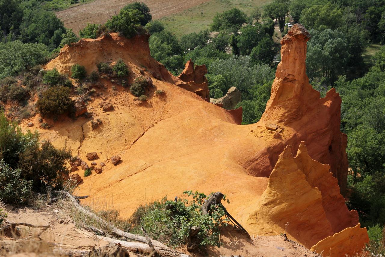 Le Colorado Provençal à Rustrel dans le Vaucluse