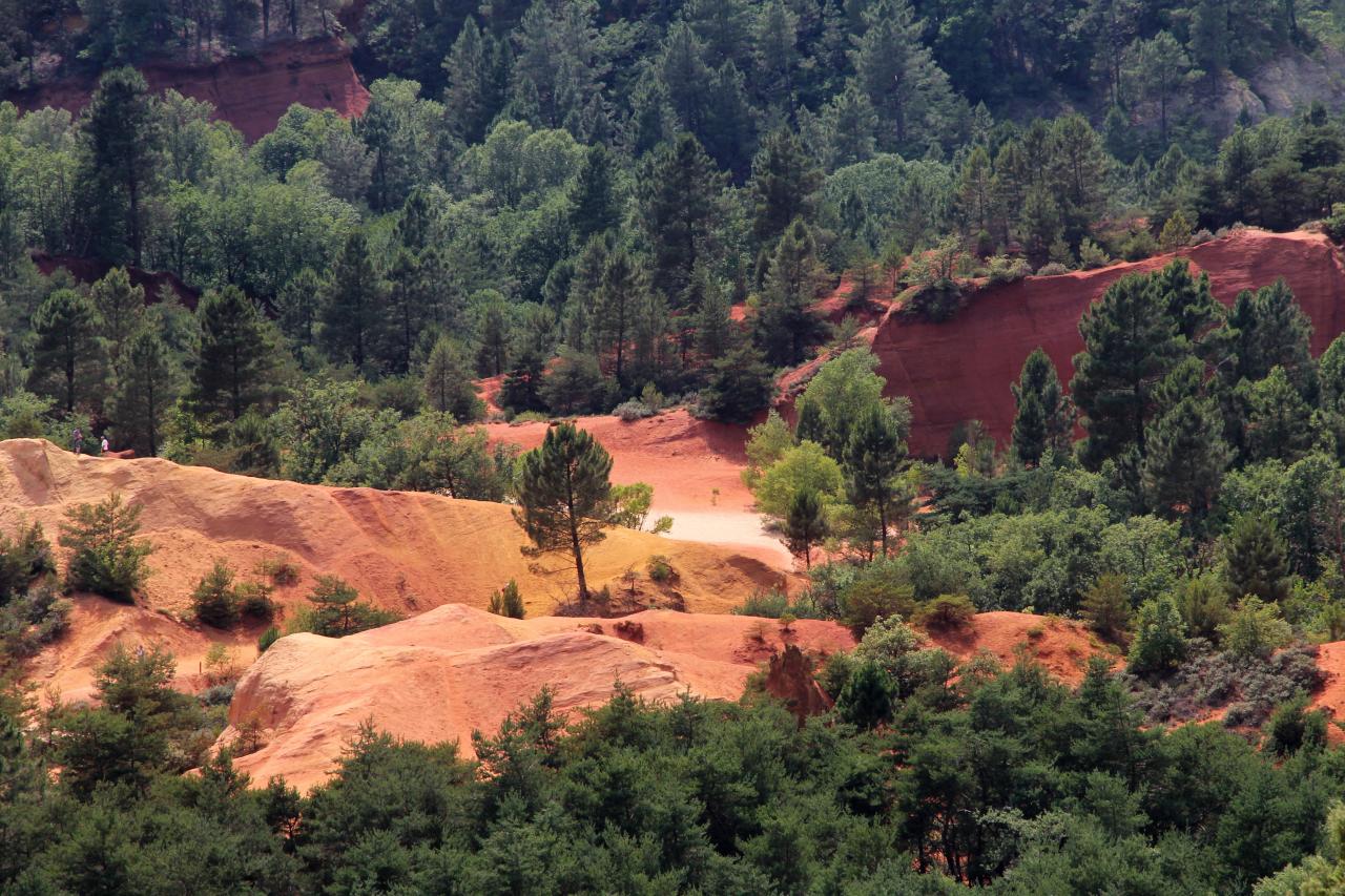 Le Colorado Provençal à Rustrel dans le Vaucluse