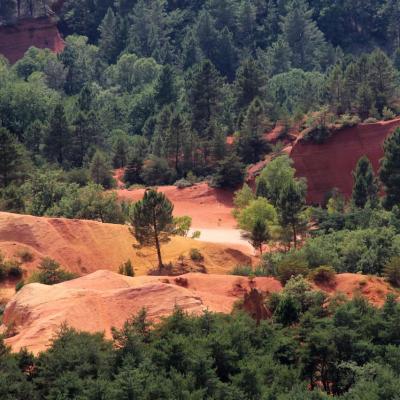 Le Colorado Provençal à Rustrel dans le Vaucluse