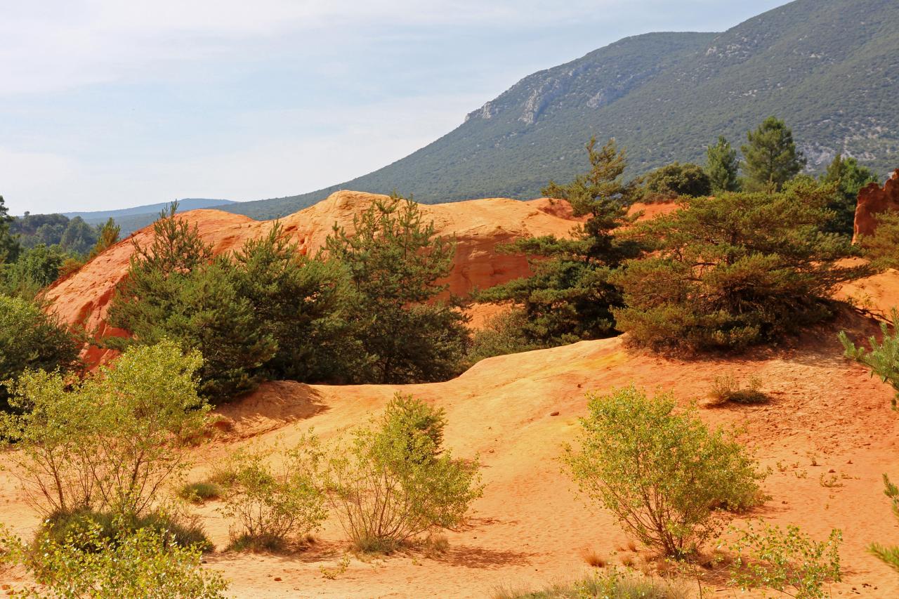 Le Colorado Provençal à Rustrel dans le Vaucluse