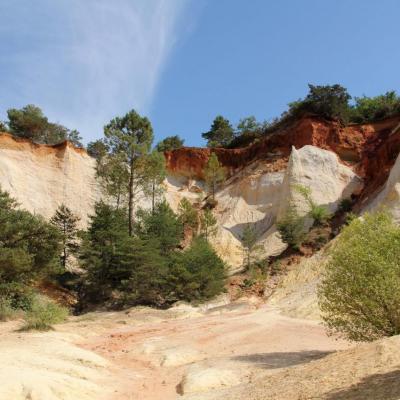 Le Colorado Provençal à Rustrel dans le Vaucluse