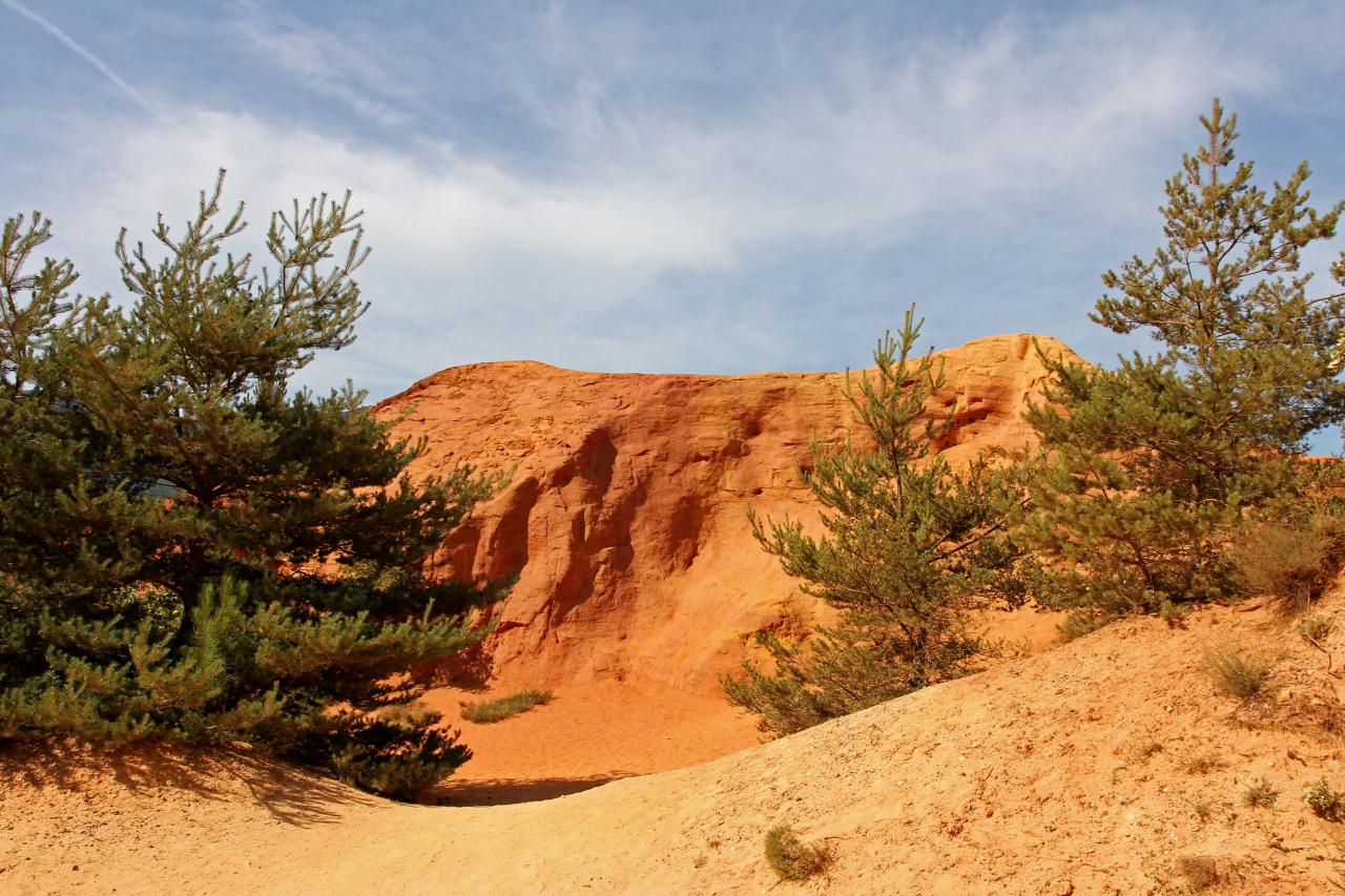 Le Colorado Provençal à Rustrel dans le Vaucluse