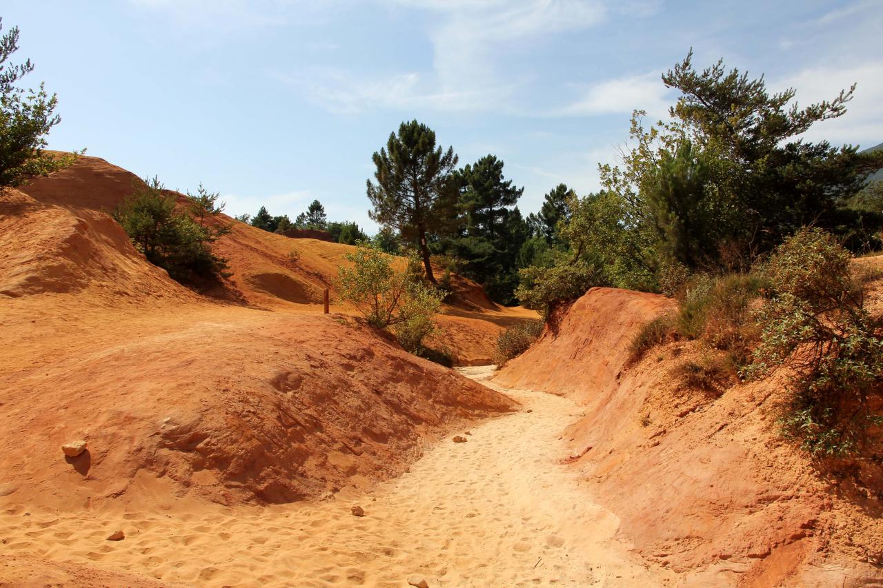 Le Colorado Provençal à Rustrel dans le Vaucluse