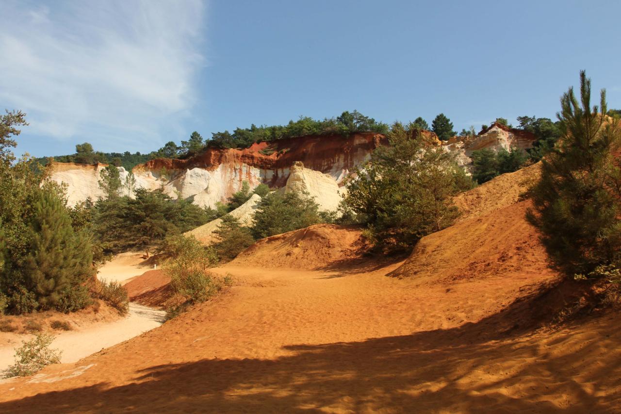 Le Colorado Provençal à Rustrel dans le Vaucluse