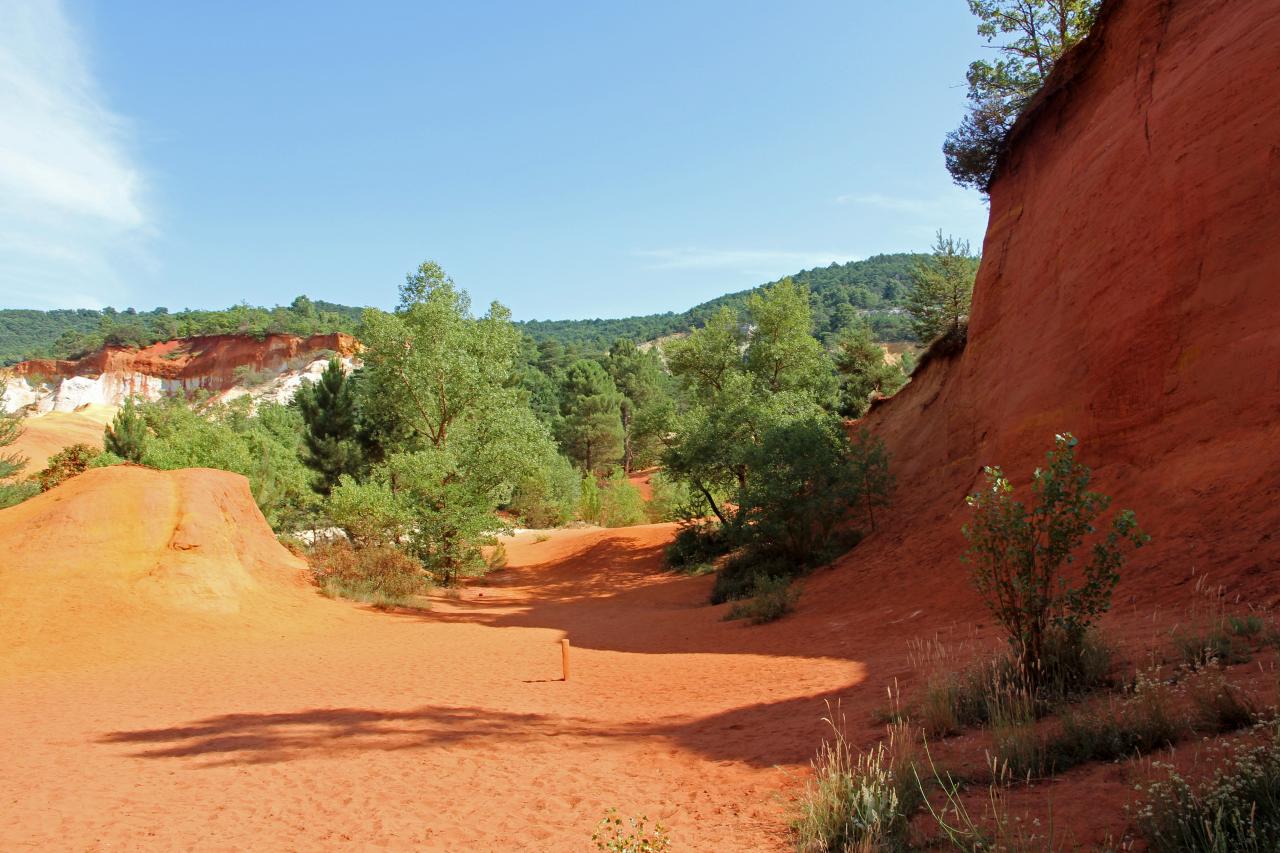 Le Colorado Provençal à Rustrel dans le Vaucluse