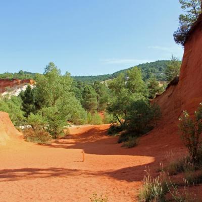 Le Colorado Provençal à Rustrel dans le Vaucluse