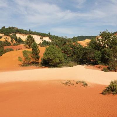 Le Colorado Provençal à Rustrel dans le Vaucluse