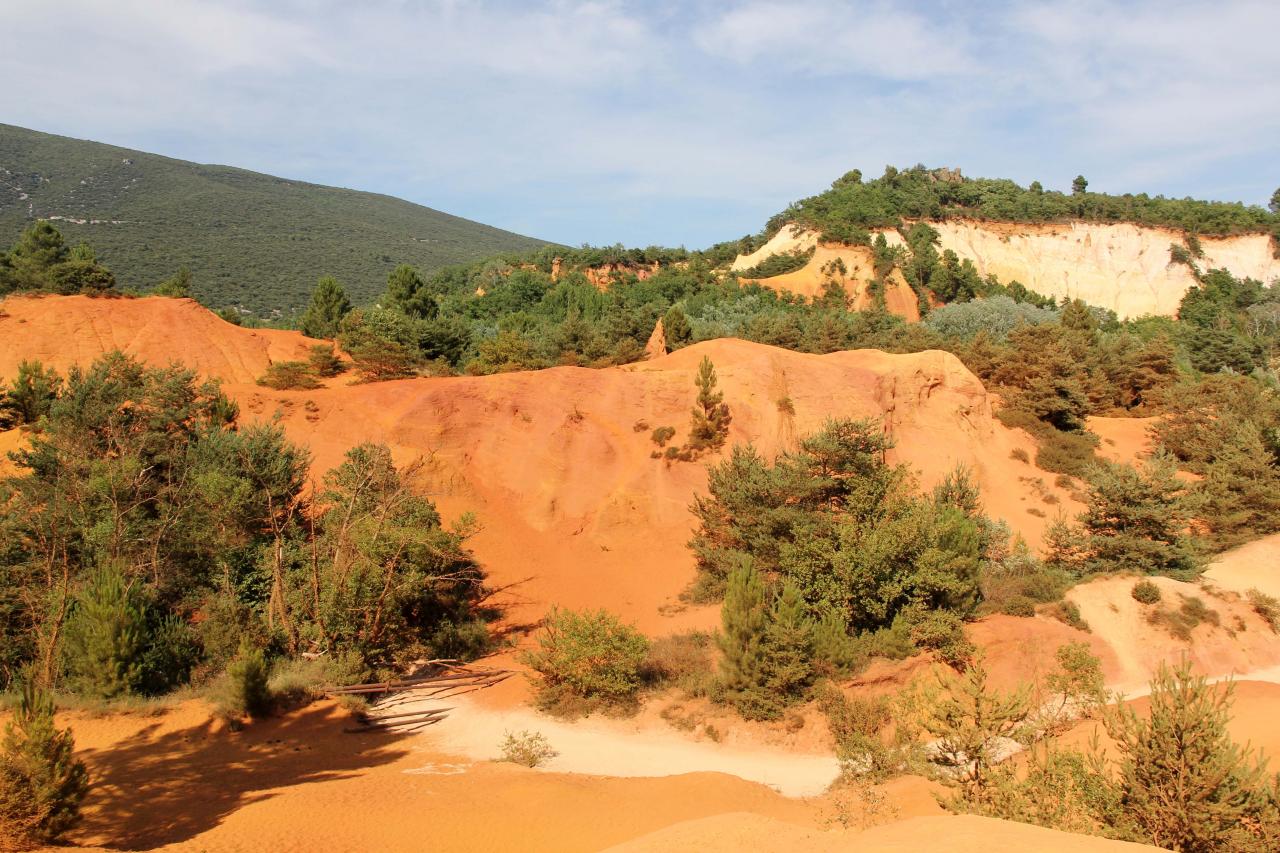 Le Colorado Provençal à Rustrel dans le Vaucluse