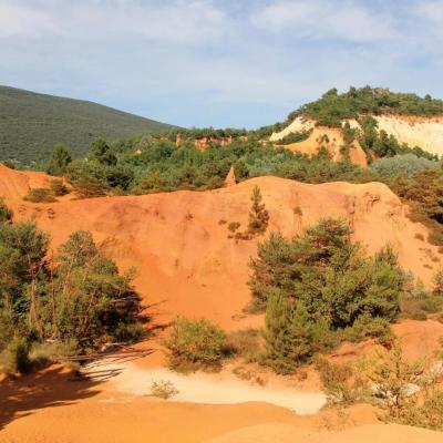 Le Colorado Provençal à Rustrel dans le Vaucluse