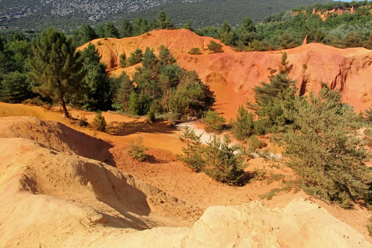 Le Colorado Provençal à Rustrel dans le Vaucluse