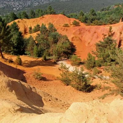 Le Colorado Provençal à Rustrel dans le Vaucluse