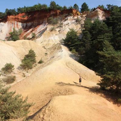 Le Colorado Provençal à Rustrel dans le Vaucluse