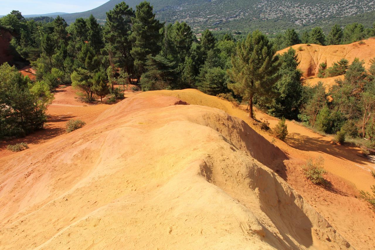 Le Colorado Provençal à Rustrel dans le Vaucluse