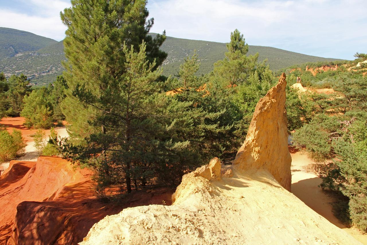 Le Colorado Provençal à Rustrel dans le Vaucluse