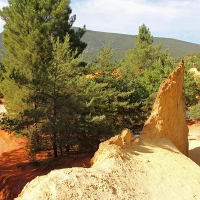 Le Colorado Provençal à Rustrel dans le Vaucluse