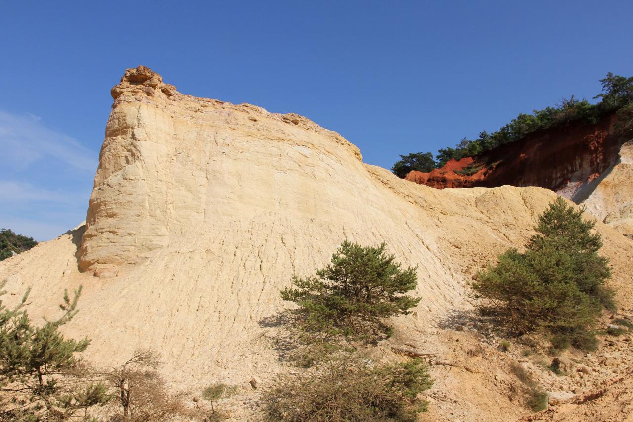 Le Colorado Provençal à Rustrel dans le Vaucluse