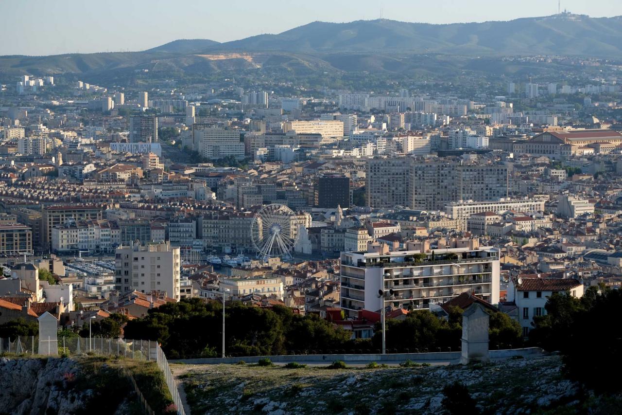 superbe panorama vu de la Bonne Mère, merci le mistral !