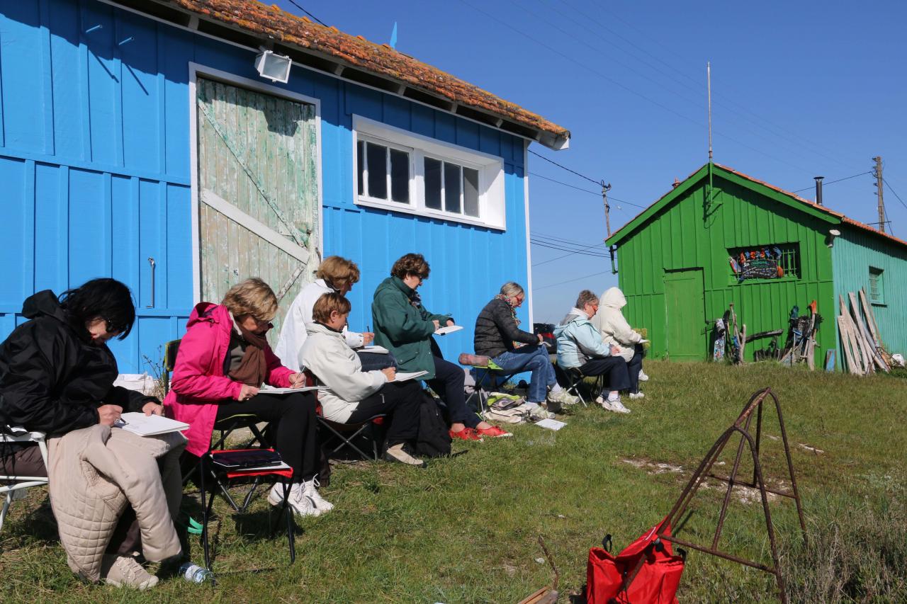 Les cabanes de créateurs à Dolus d'Oléron (La Baudissière)