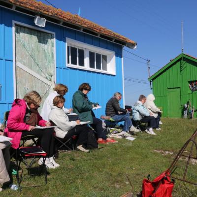 Les cabanes de créateurs à Dolus d'Oléron (La Baudissière)