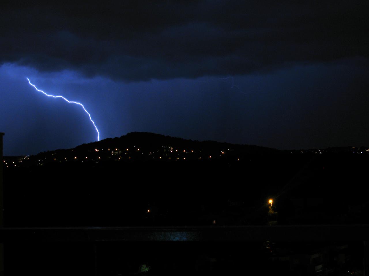 Orages sur Antibes Juan les Pins 