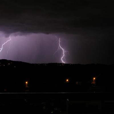 Orages sur Antibes Juan les Pins 