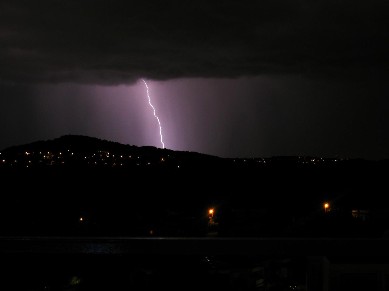 Orages sur Antibes Juan les Pins 