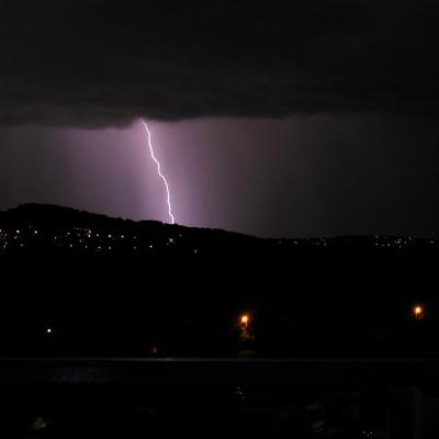 Orages sur Antibes Juan les Pins 