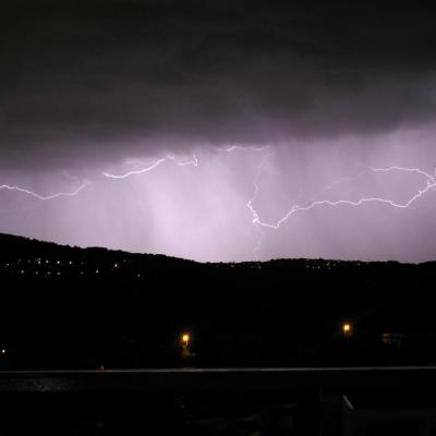 Orages sur Antibes Juan les Pins 