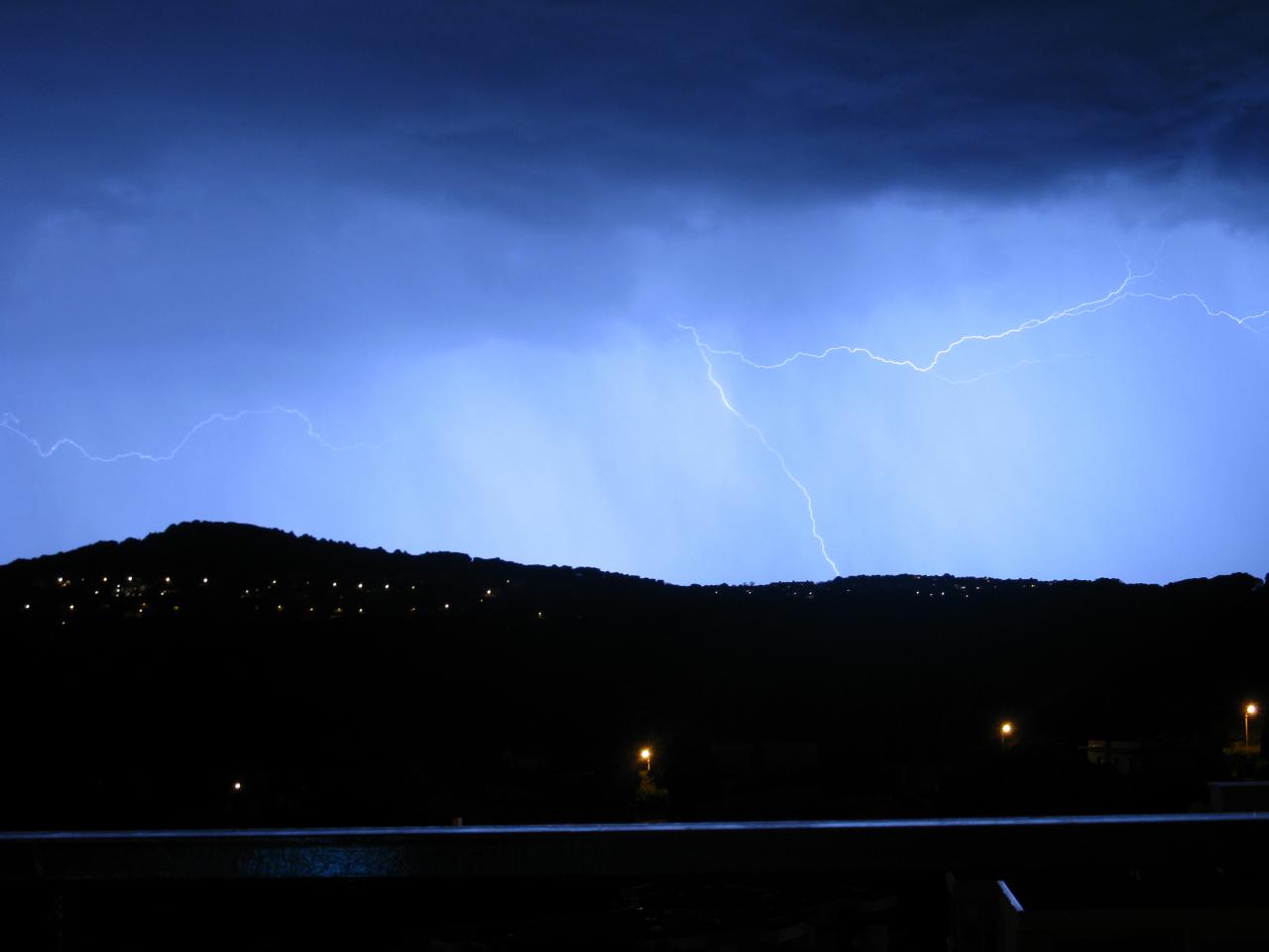 Orages sur Antibes Juan les Pins 