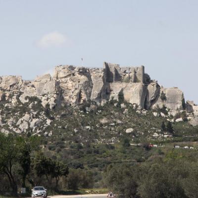 Les Baux-de-Provence un jour de mistral en avril, sans la foule !