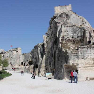 Les Baux-de-Provence un jour de mistral en avril, sans la foule !