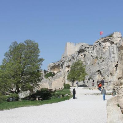 Les Baux-de-Provence un jour de mistral en avril, sans la foule !