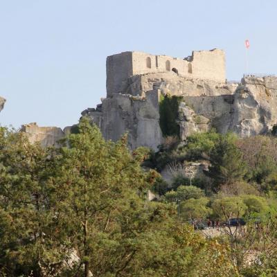 Les Baux-de-Provence un jour de mistral en avril, sans la foule !