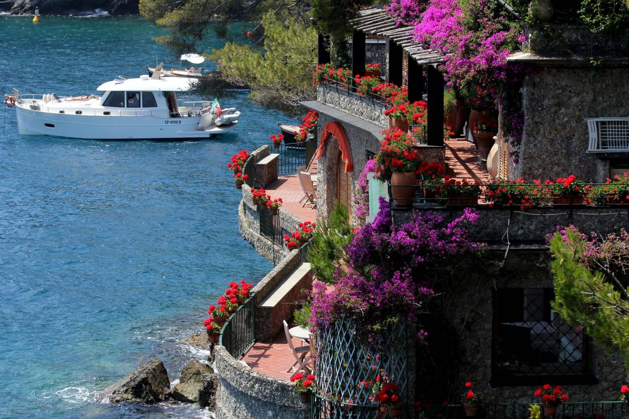 Nombreuses sont les belles villas dans l'anse de Portofino