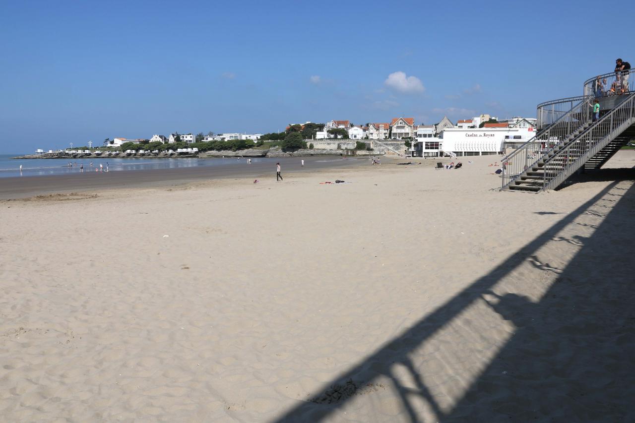 Les carrelets de Pontaillac (plage de Royan) le 1er juin 2014