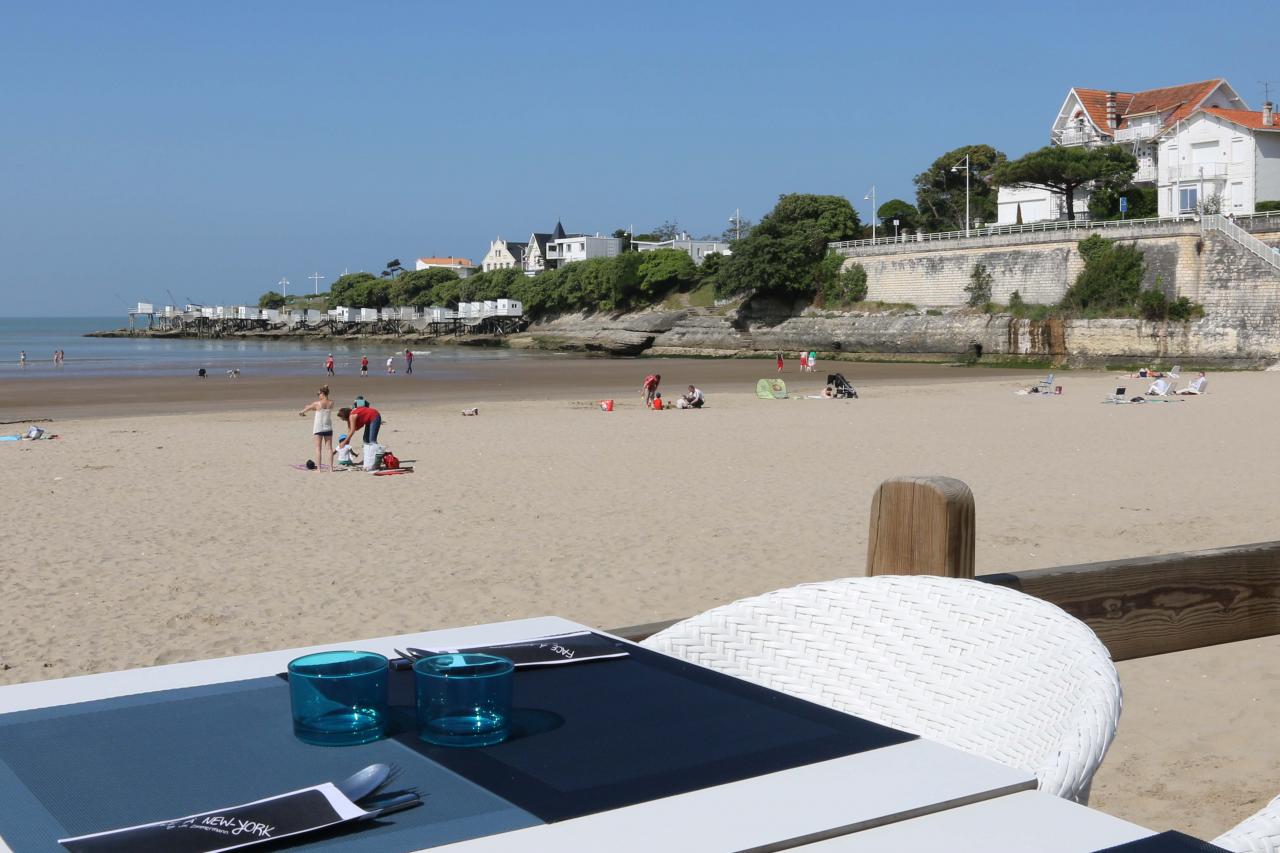 Les carrelets de Pontaillac (plage de Royan) le 1er juin 2014