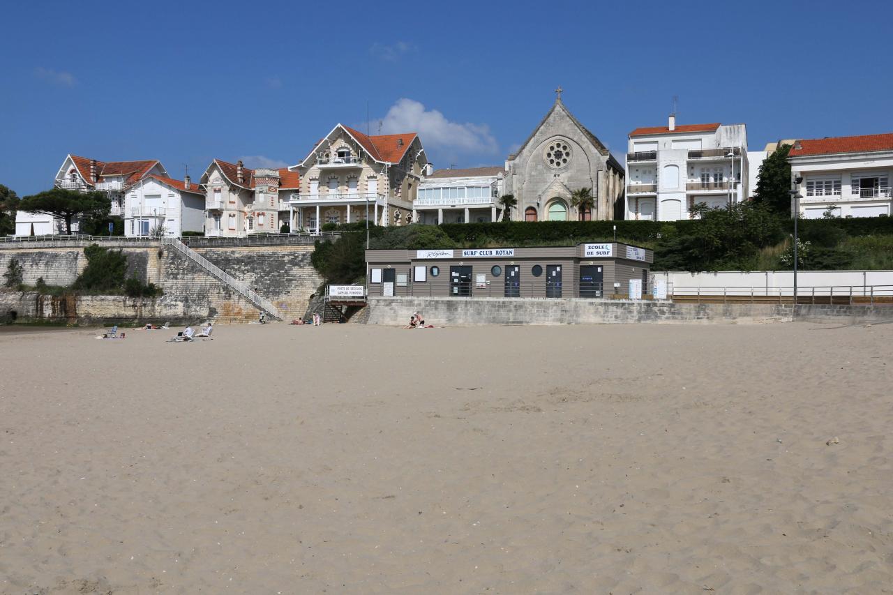 Les carrelets de Pontaillac (plage de Royan) le 1er juin 2014