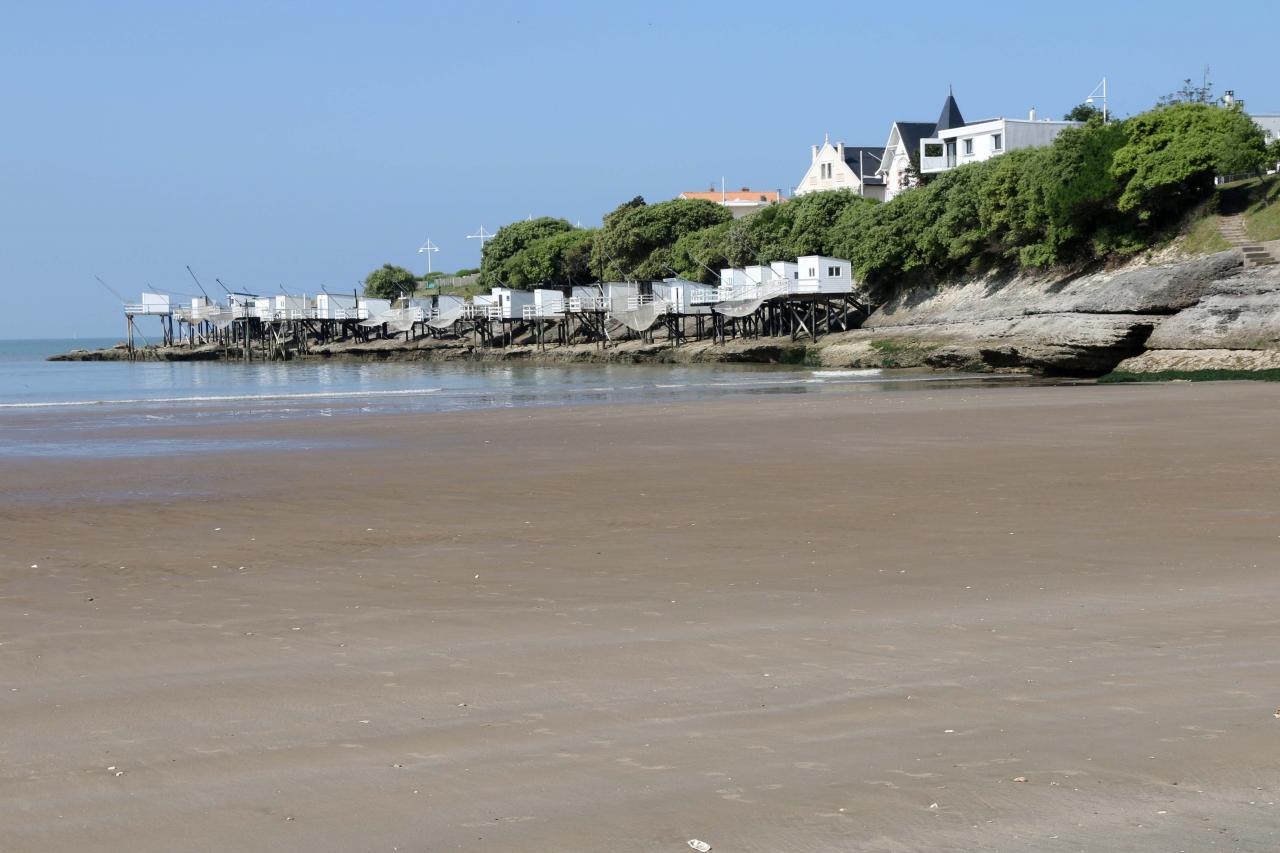 Les carrelets de Pontaillac (plage de Royan) le 1er juin 2014