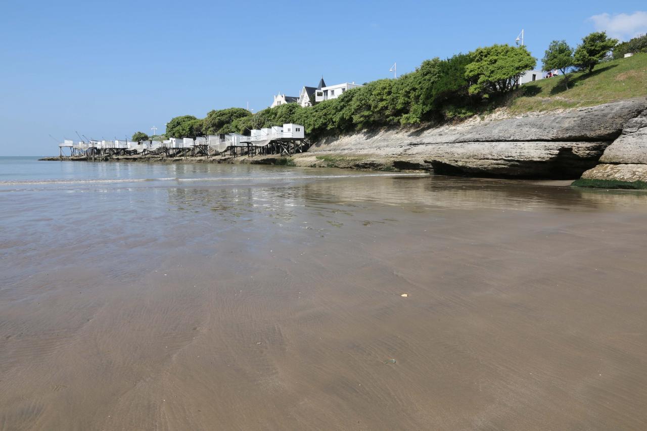 Les carrelets de Pontaillac (plage de Royan) le 1er juin 2014